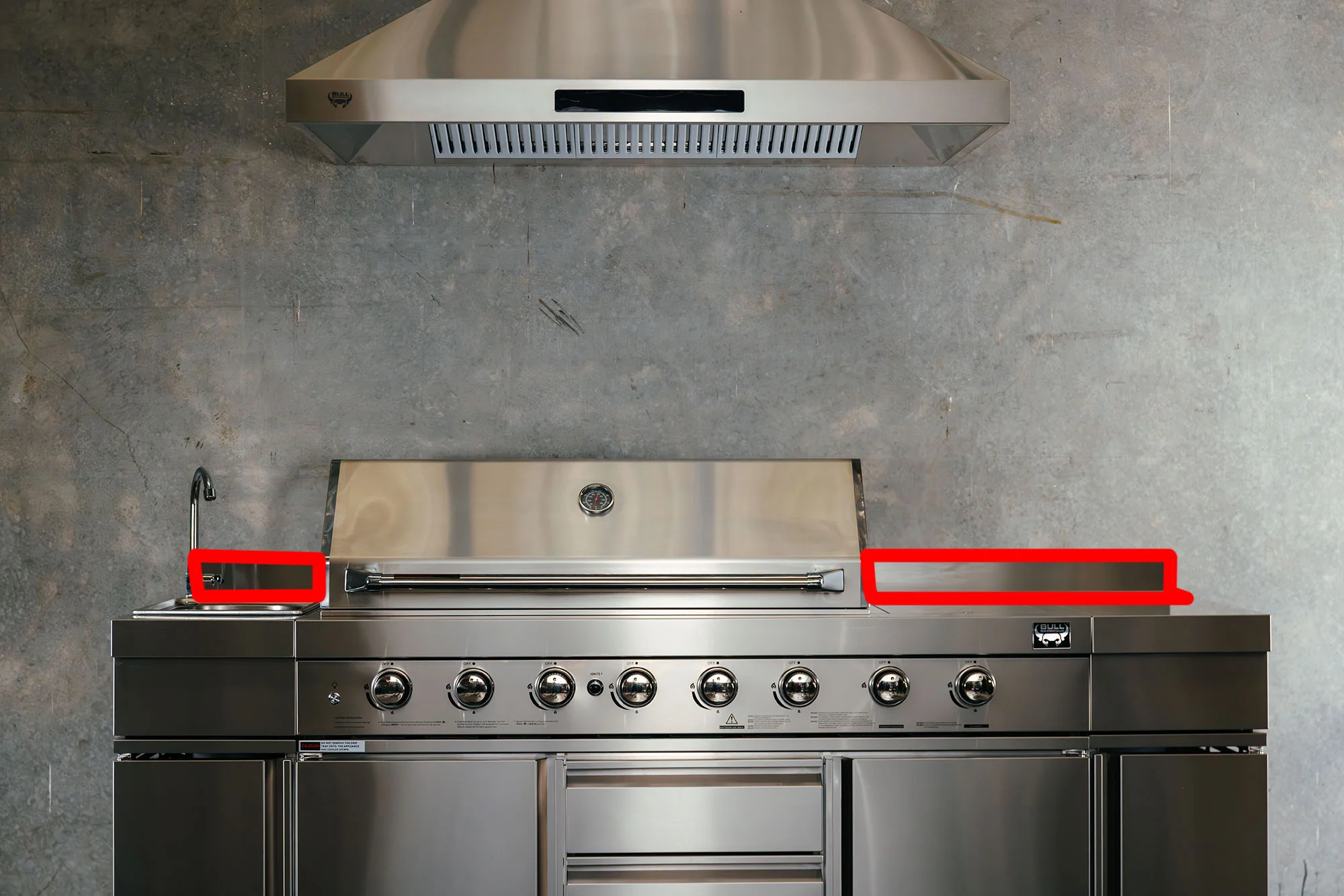 Bull BBQ Back Panel for Free Standing Bull BBQ 611U - Image 3