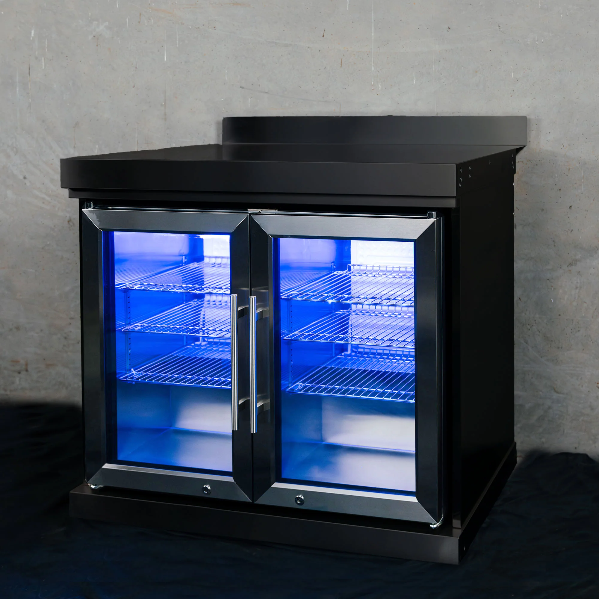 Bull BBQ Black Edition Stainless Steel Double Fridge Cooler Module – #304 Stainless Steel - Image 5