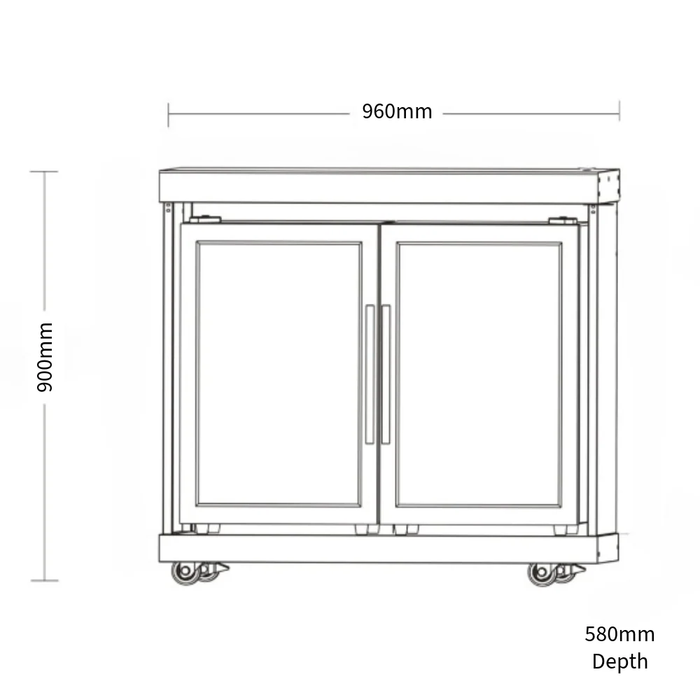 Bull BBQ Stainless Steel Double Fridge Cooler Module – #304 Stainless Steel - Image 8