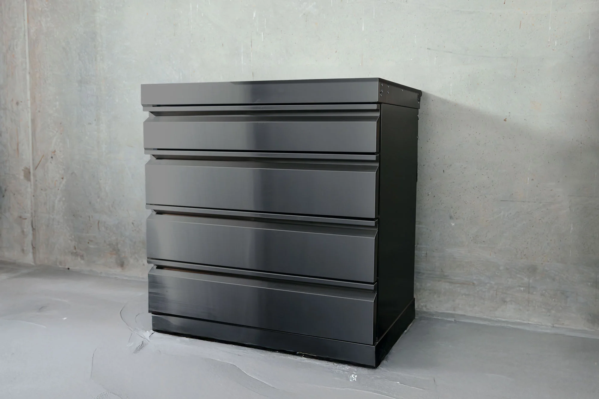 Bull BBQ Black Edition Stainless Steel Outdoor Kitchen Drawer Module – #304 Premium Stainless Steel - Image 3