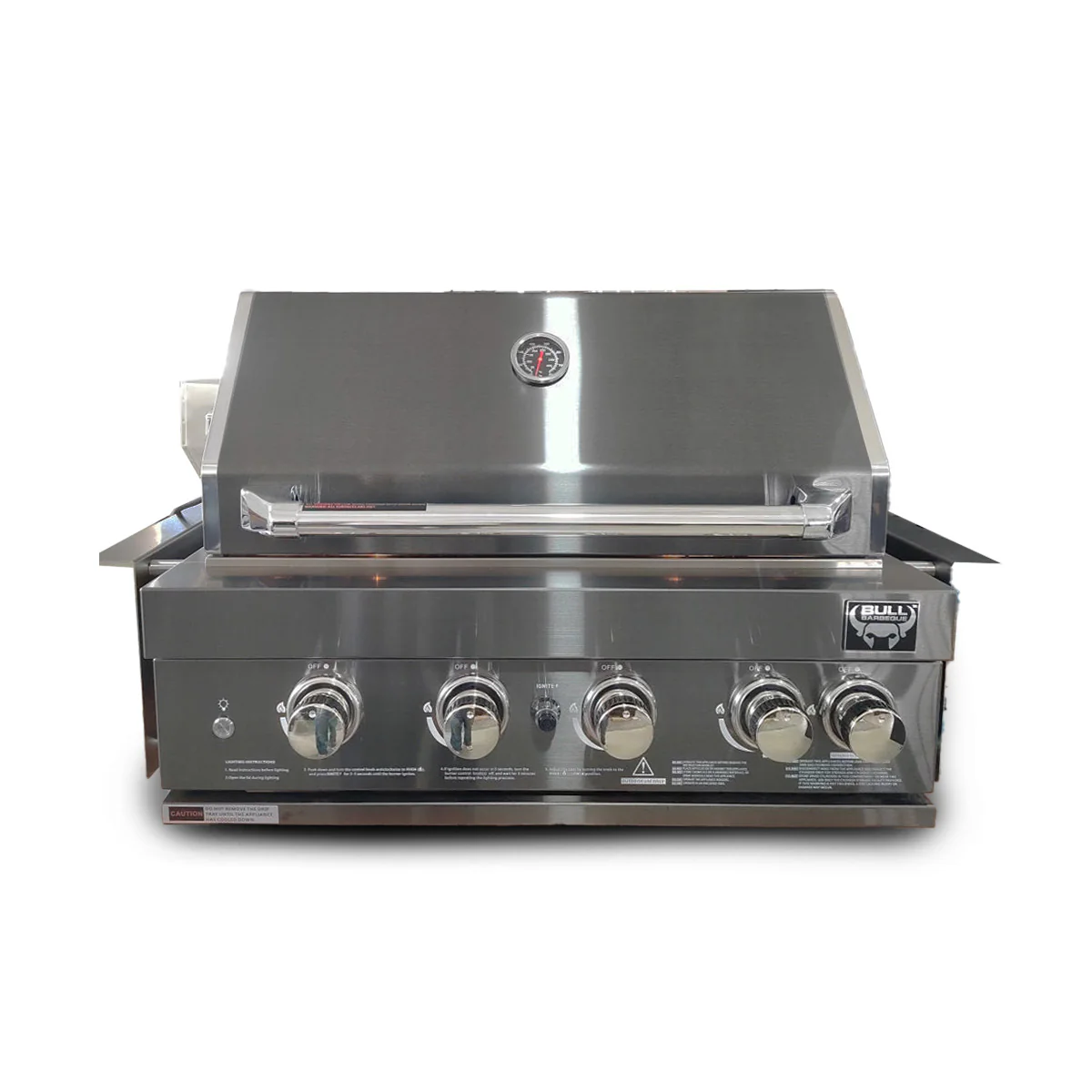 Bull BBQ Black Edition 5-Burner Built-in Outdoor Kitchen with Rotisserie – #304 Stainless Steel - Image 4