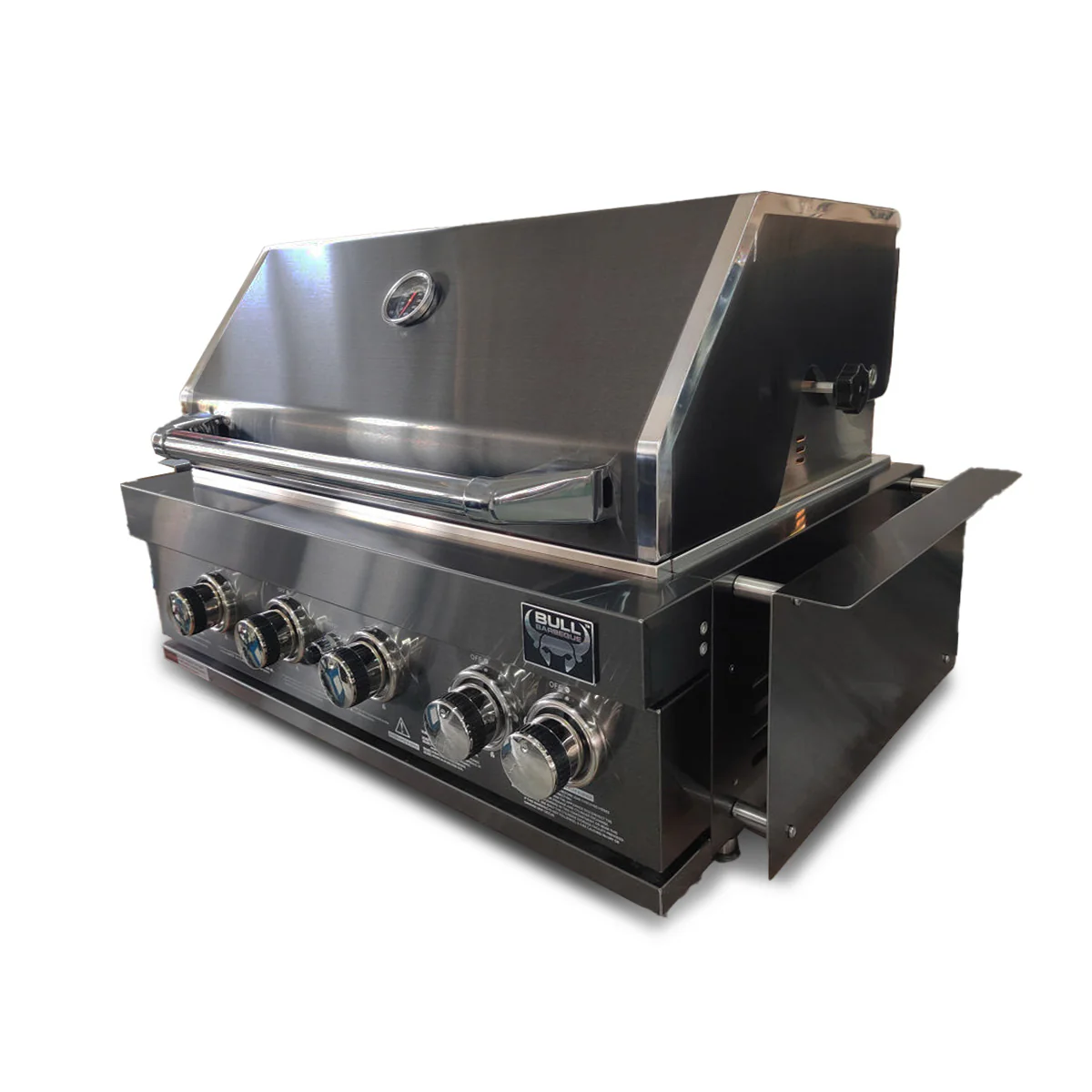 Bull BBQ Black Edition 5-Burner Built-in Outdoor Kitchen with Rotisserie – #304 Stainless Steel - Image 5
