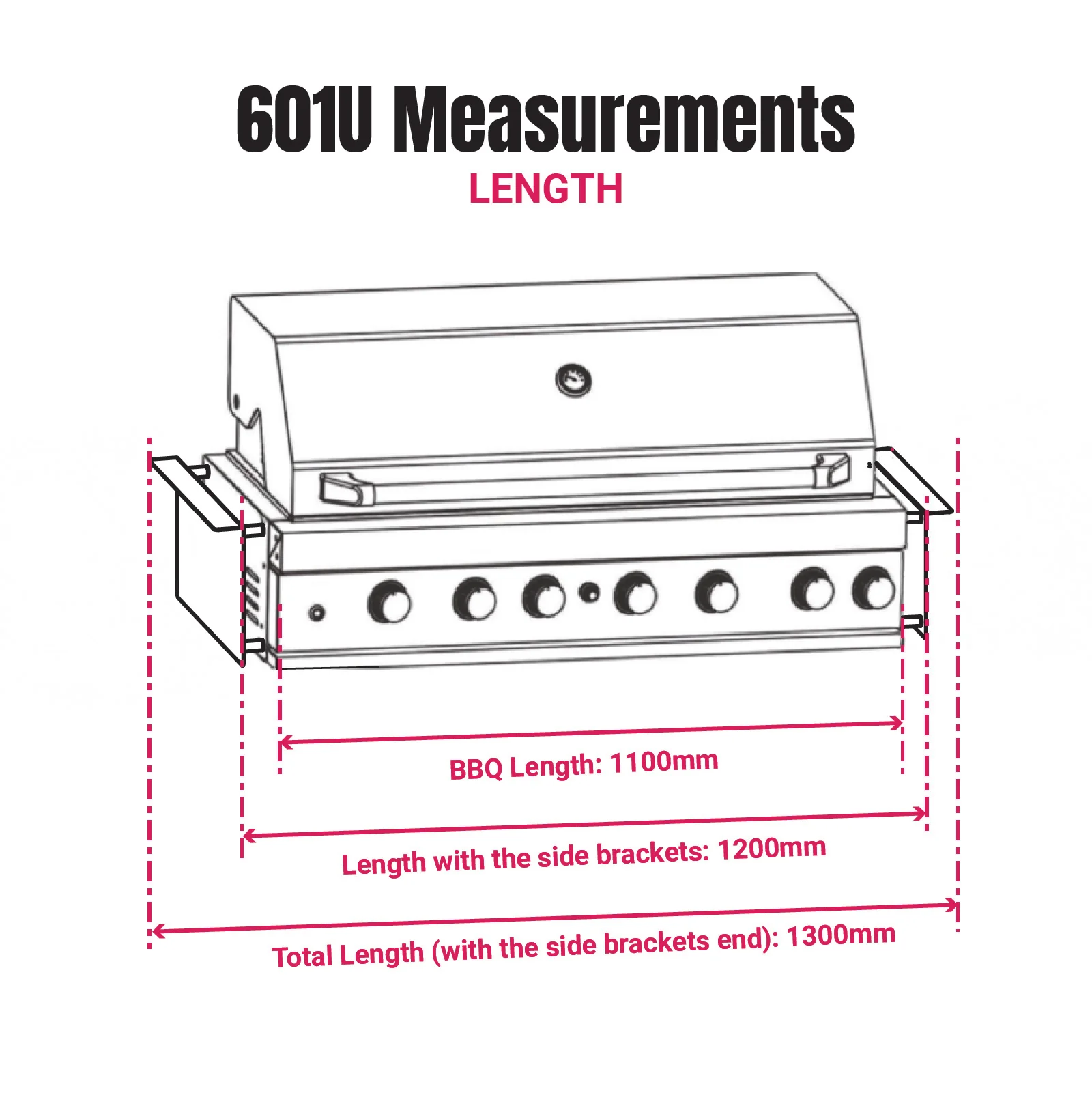 Bull BBQ 7-Burner Built-in Outdoor Kitchen with Rotisserie - Premium #304 Stainless Steel - Image 17