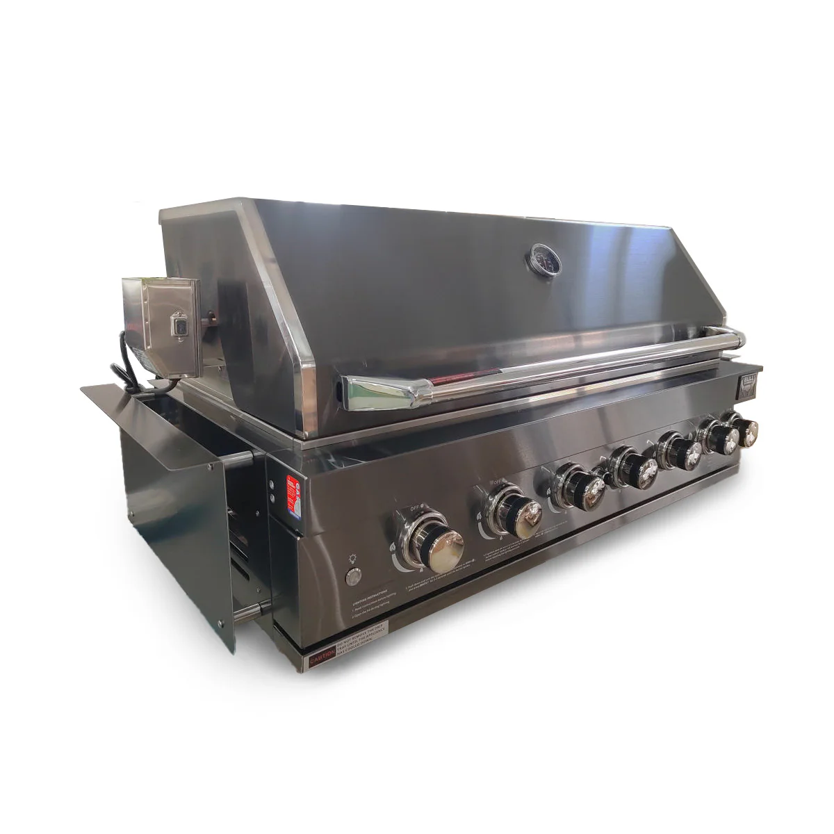 Bull BBQ Black Edition 7-Burner Built-in Outdoor Kitchen with Rotisserie - Premium #304 Stainless Steel - Image 5