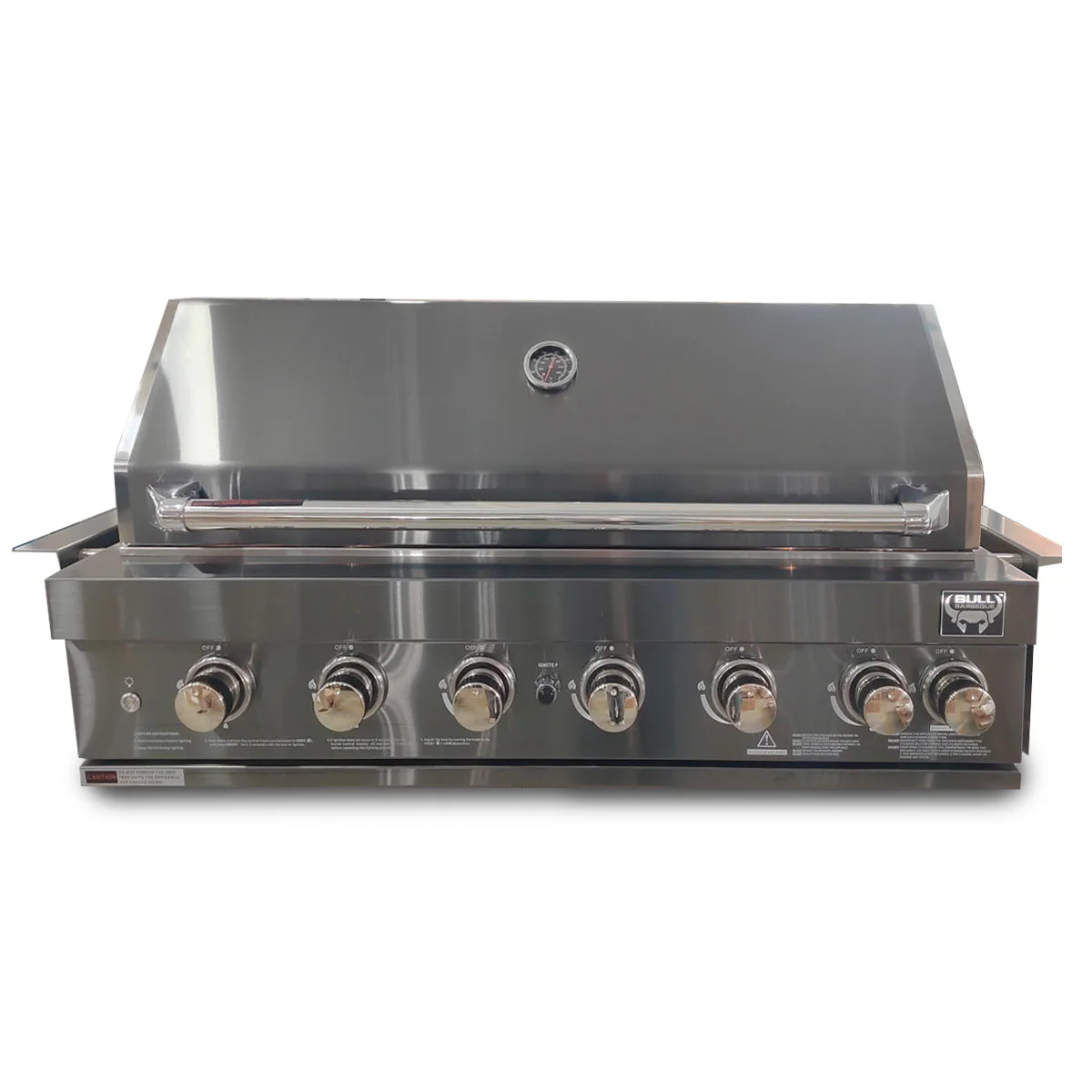 Bull BBQ Black Edition 7-Burner Built-in Outdoor Kitchen with Rotisserie - Premium #304 Stainless Steel - Image 6