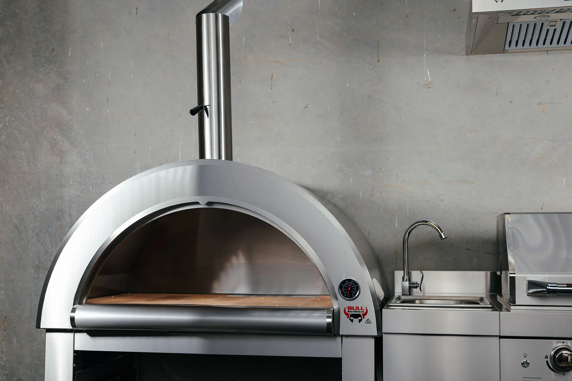 Bull BBQ Outdoor Large Wood-Fired Pizza Oven - Premium #304 Stainless Steel - Image 11