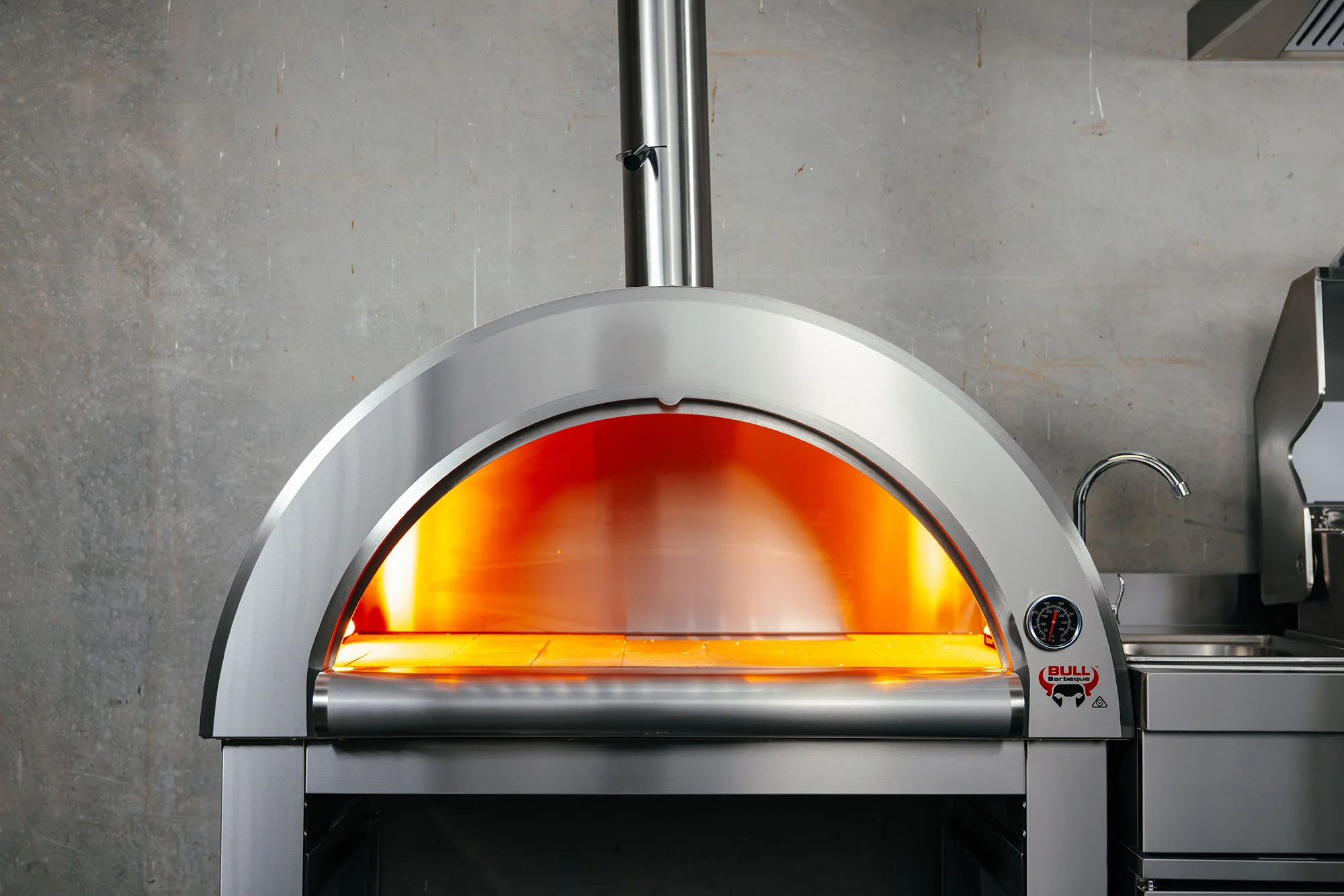 Bull BBQ Outdoor Large Wood-Fired Pizza Oven - Premium #304 Stainless Steel - Image 13