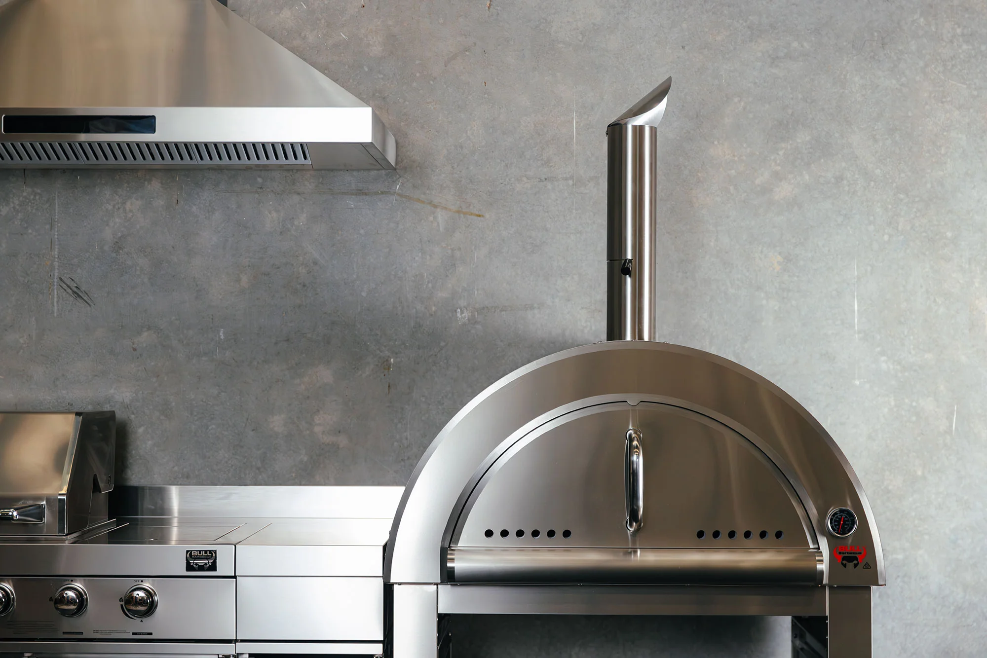 Bull BBQ Outdoor Large Wood-Fired Pizza Oven - Premium #304 Stainless Steel - Image 4