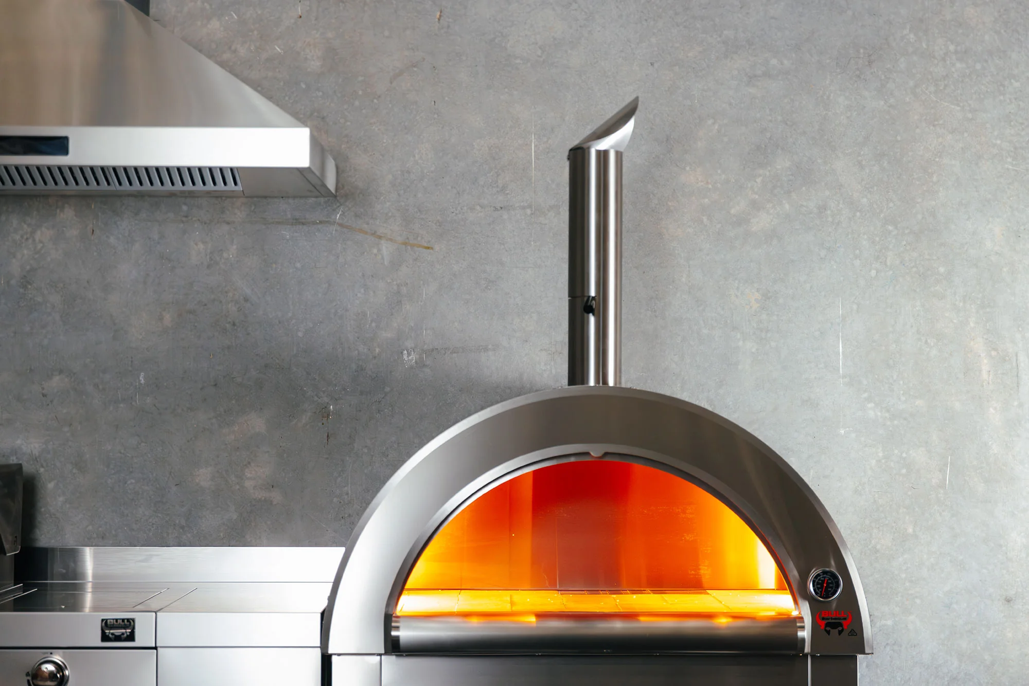 Bull BBQ Outdoor Large Wood-Fired Pizza Oven - Premium #304 Stainless Steel - Image 5