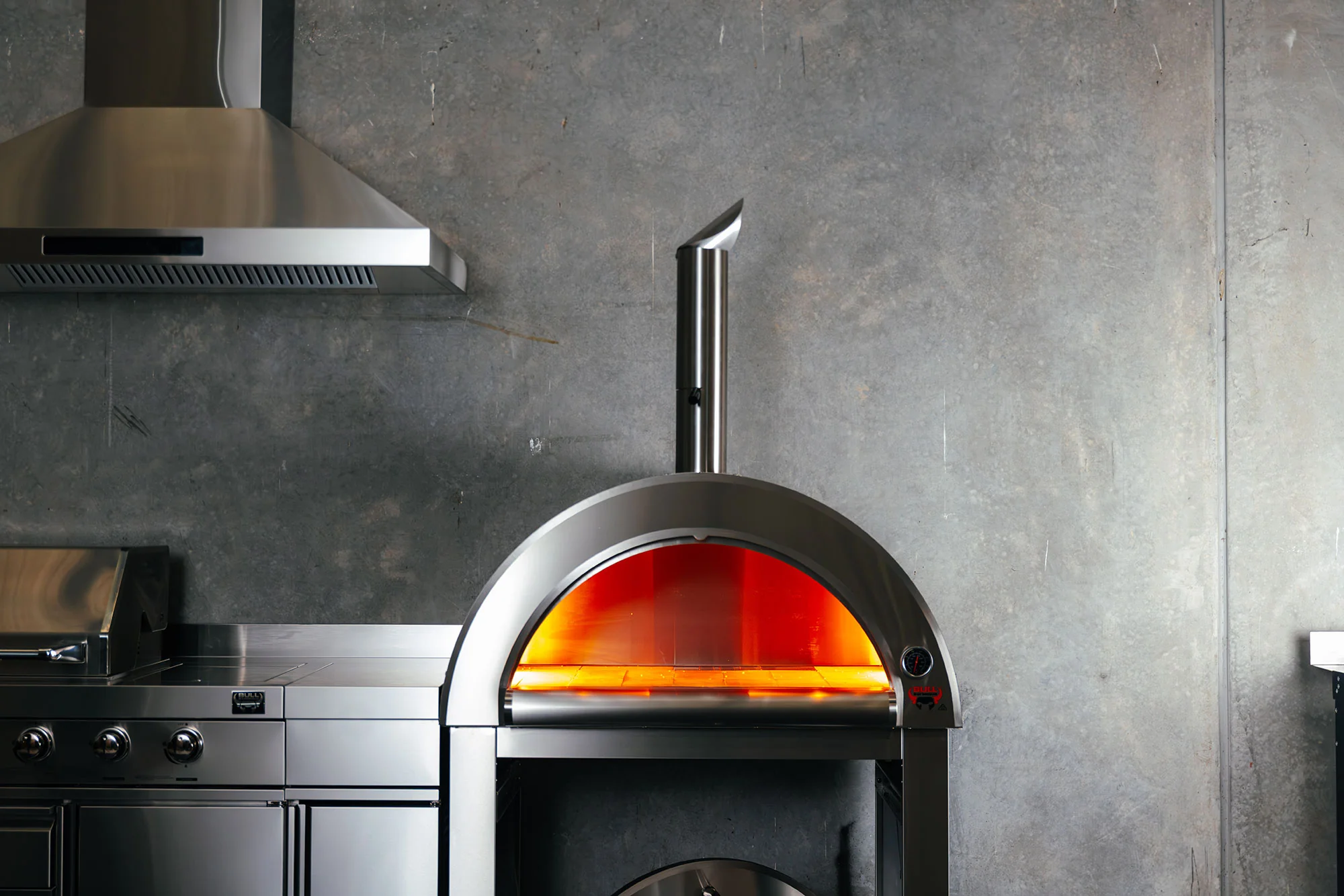 Bull BBQ Outdoor Large Wood-Fired Pizza Oven - Premium #304 Stainless Steel - Image 6