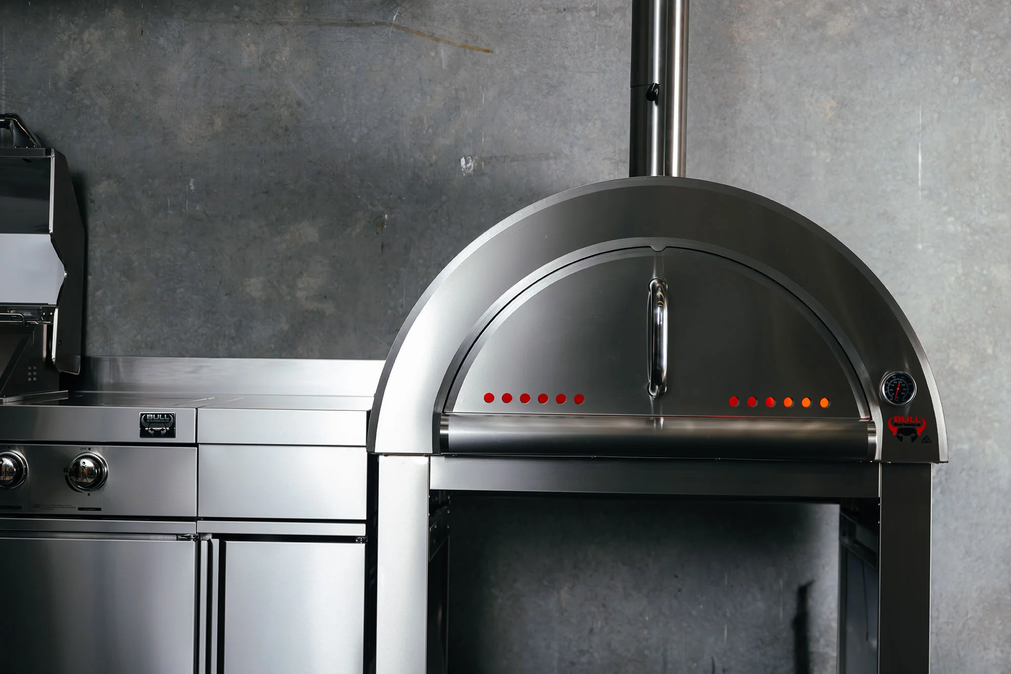 Bull BBQ Outdoor Large Wood-Fired Pizza Oven - Premium #304 Stainless Steel - Image 7