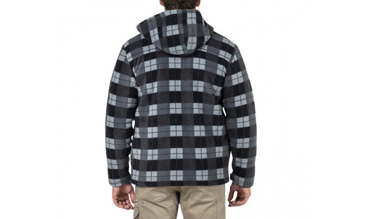 CAT Active Work Jacket - Grey Black Plaid - Image 2