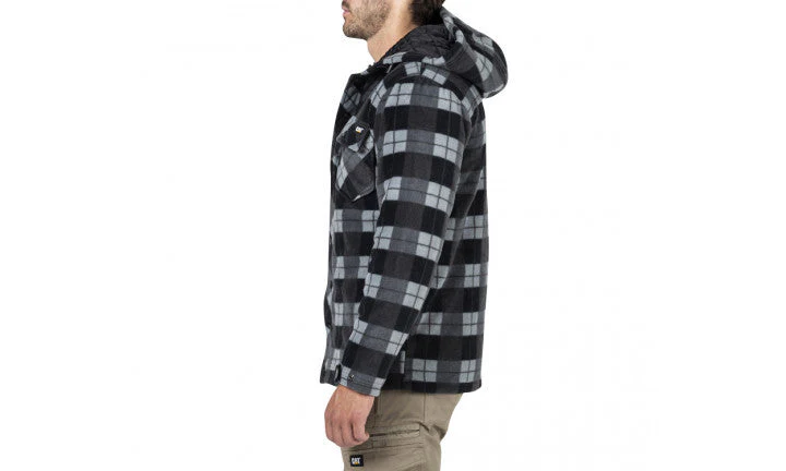 CAT Active Work Jacket - Grey Black Plaid - Image 3