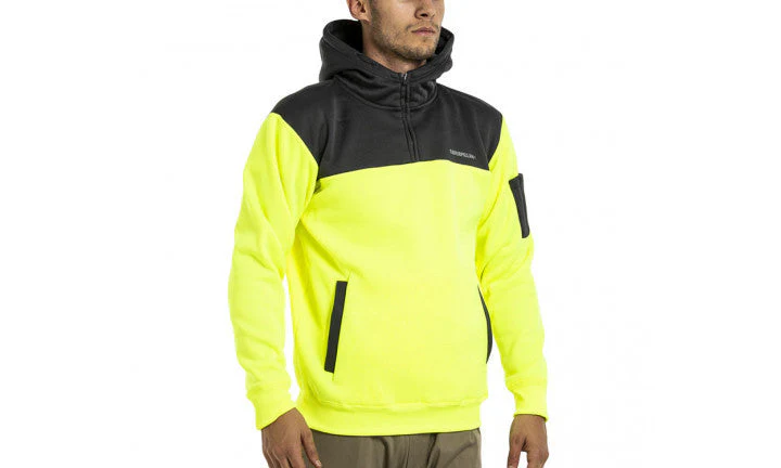 CAT Hi Vis Hoodie - Yellow/Grey