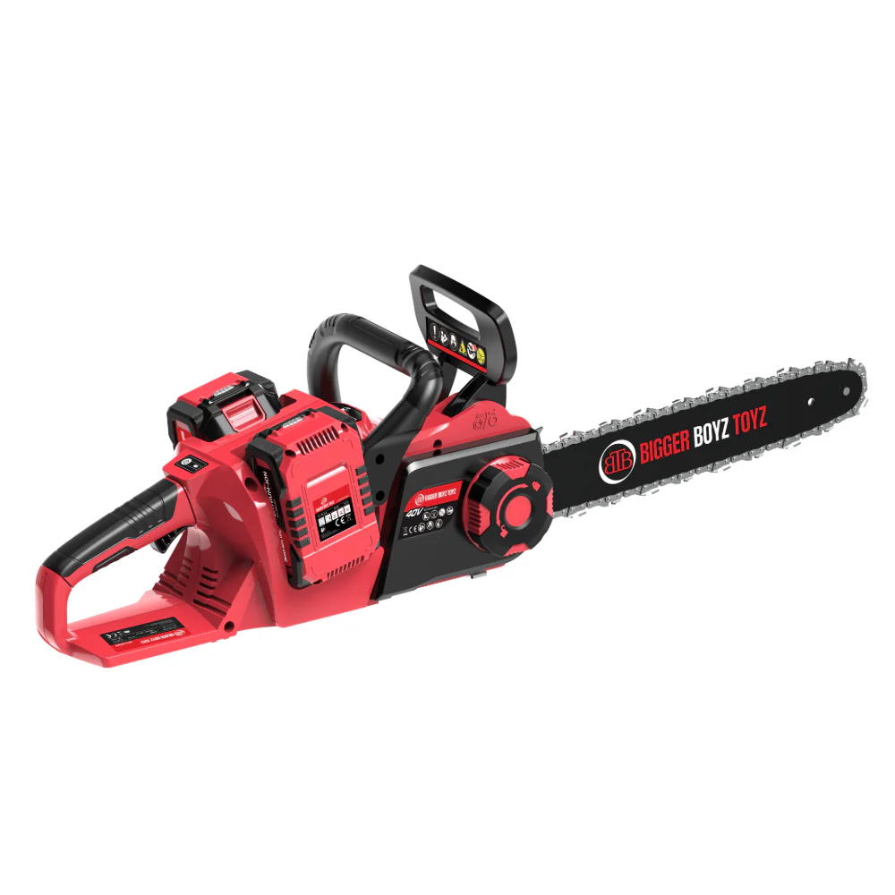 BBT 40V Cordless 14" Chainsaw - Brushless & Dual 4.0Ah Lithium-ion Makita Compatible - Image 4
