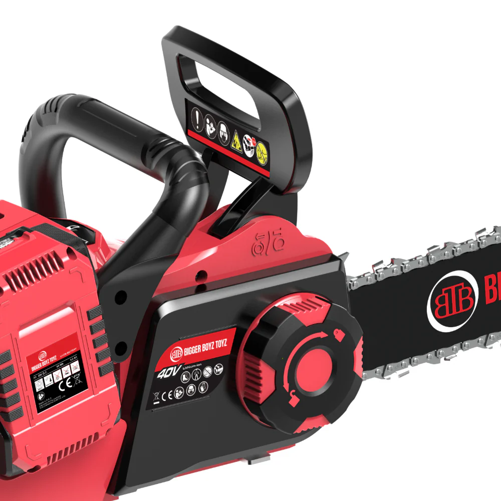 BBT 40V Cordless 14" Chainsaw - Brushless & Dual 4.0Ah Lithium-ion Makita Compatible - Image 6