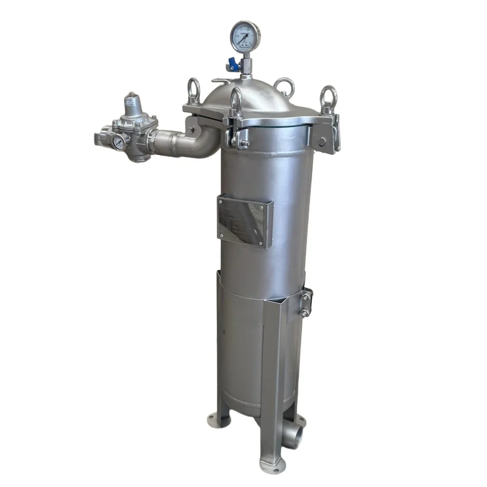 Stainless Steel High-Pressure Bag Filter Housing β 2# Single Bag (SS316) with Pressure Reduction Valve