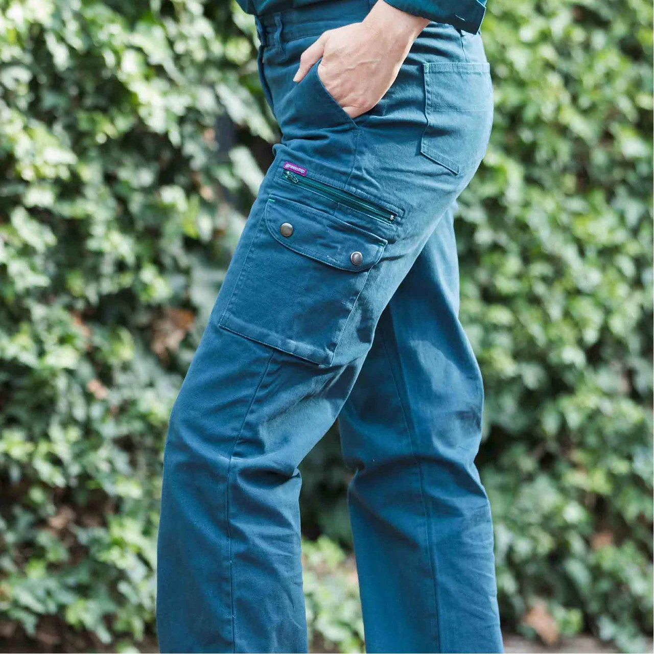 Green Hip - Pants Give Cargo 'Every aBron, Vick and Sally' (Navy Blue) - Women's Workwea - Image 8