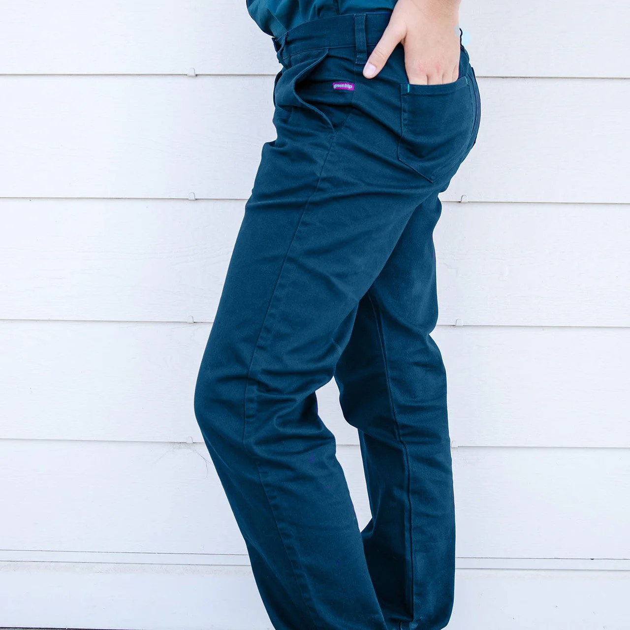 Green Hip - Pants Original 'Gardener Gal' (Navy Blue)  - Women's Workwear - Image 6