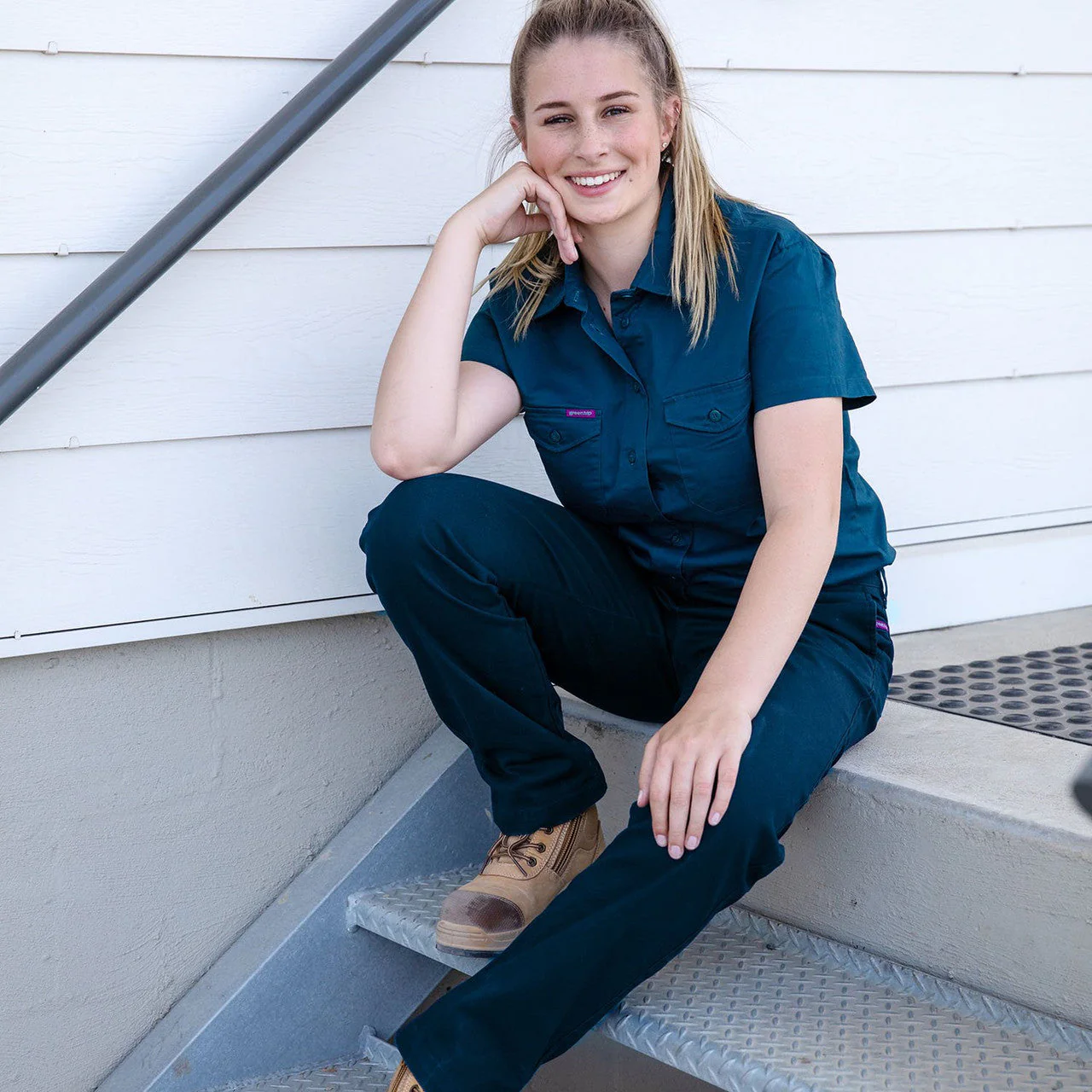 Green Hip - Pants Original 'Gardener Gal' (Navy Blue)  - Women's Workwear - Image 8