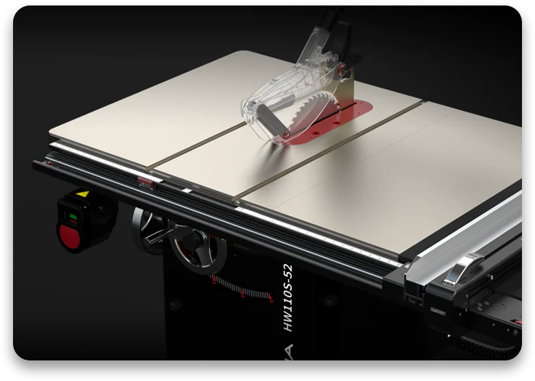 Harvey Alpha HW110S-36Pro Woodwork Dovetail Stain-less Cabinet Table Saw - Image 25
