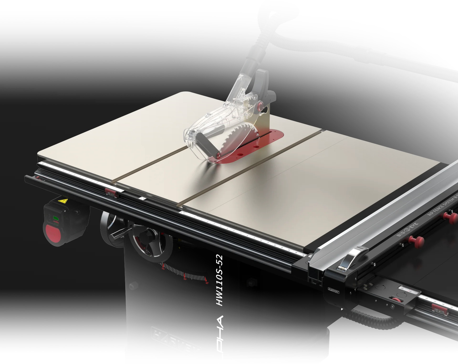 Harvey Alpha HW110S-36Pro Woodwork Dovetail Stain-less Cabinet Table Saw - Image 26