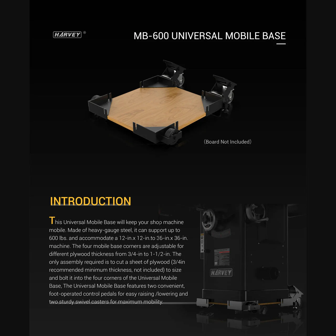 Harvey MB-600 Mobile Base - Image 6