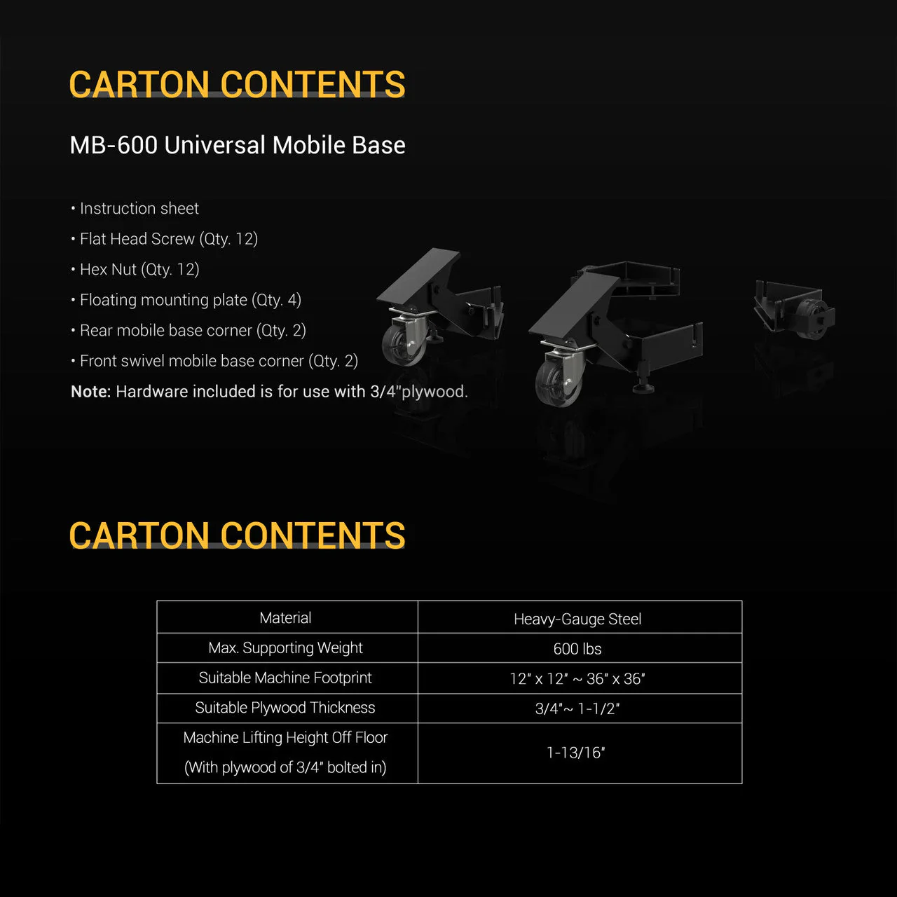 Harvey MB-600 Mobile Base - Image 7