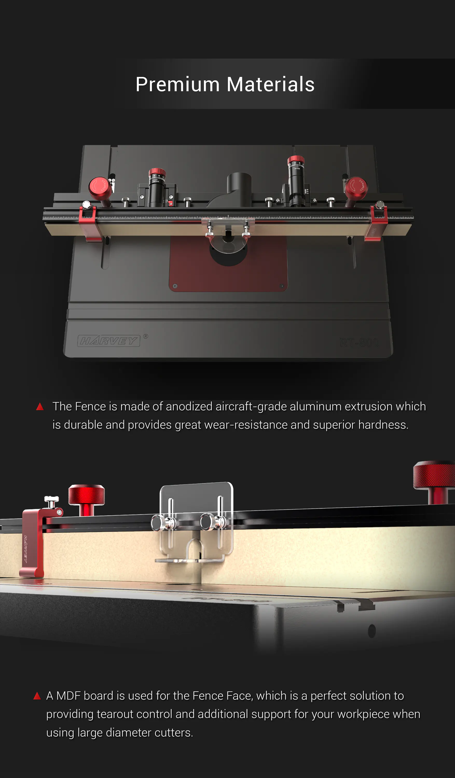 Harvey RF-36-M Metric Router Table Fence - Image 8