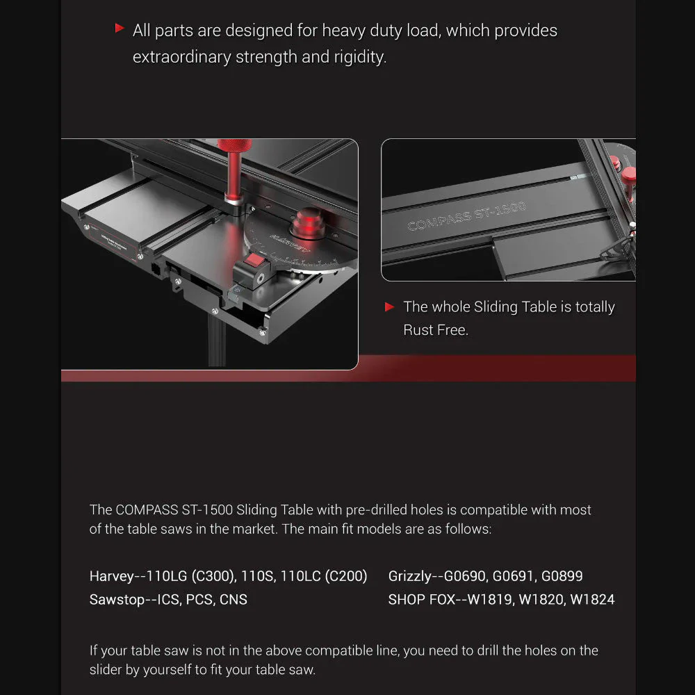 Harvey ST1500 Sliding Table Attachment - Image 8