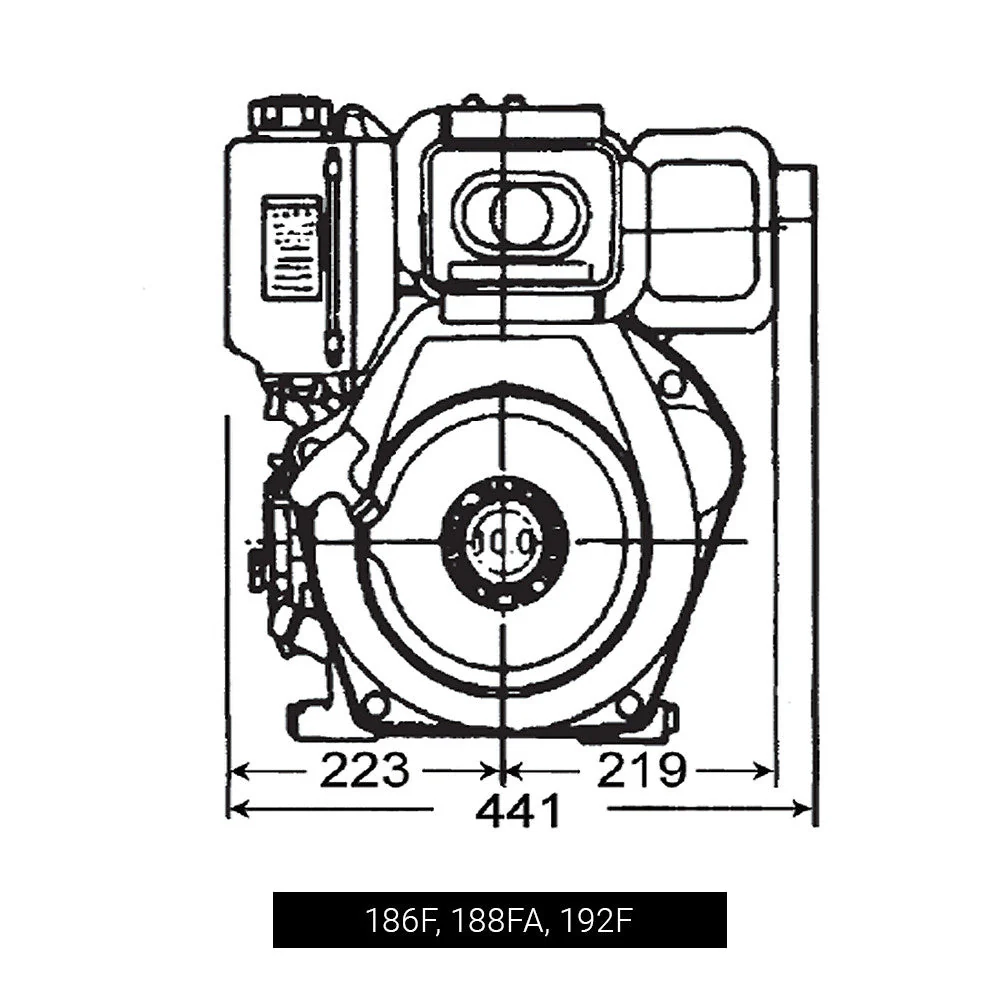Koop 10hp 186F Diesel Engine Threaded Shaft - Image 6