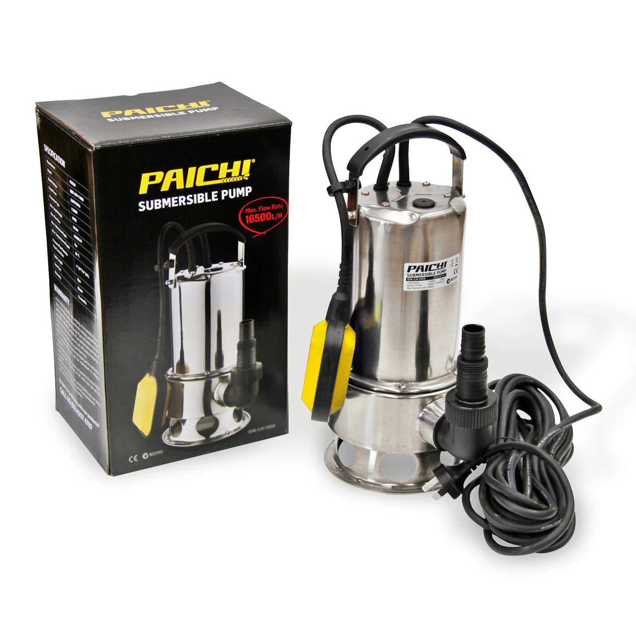 Paichi 1" Submersible High Flow Water Tank Pump - 1100w - 16,500L/H - Image 6