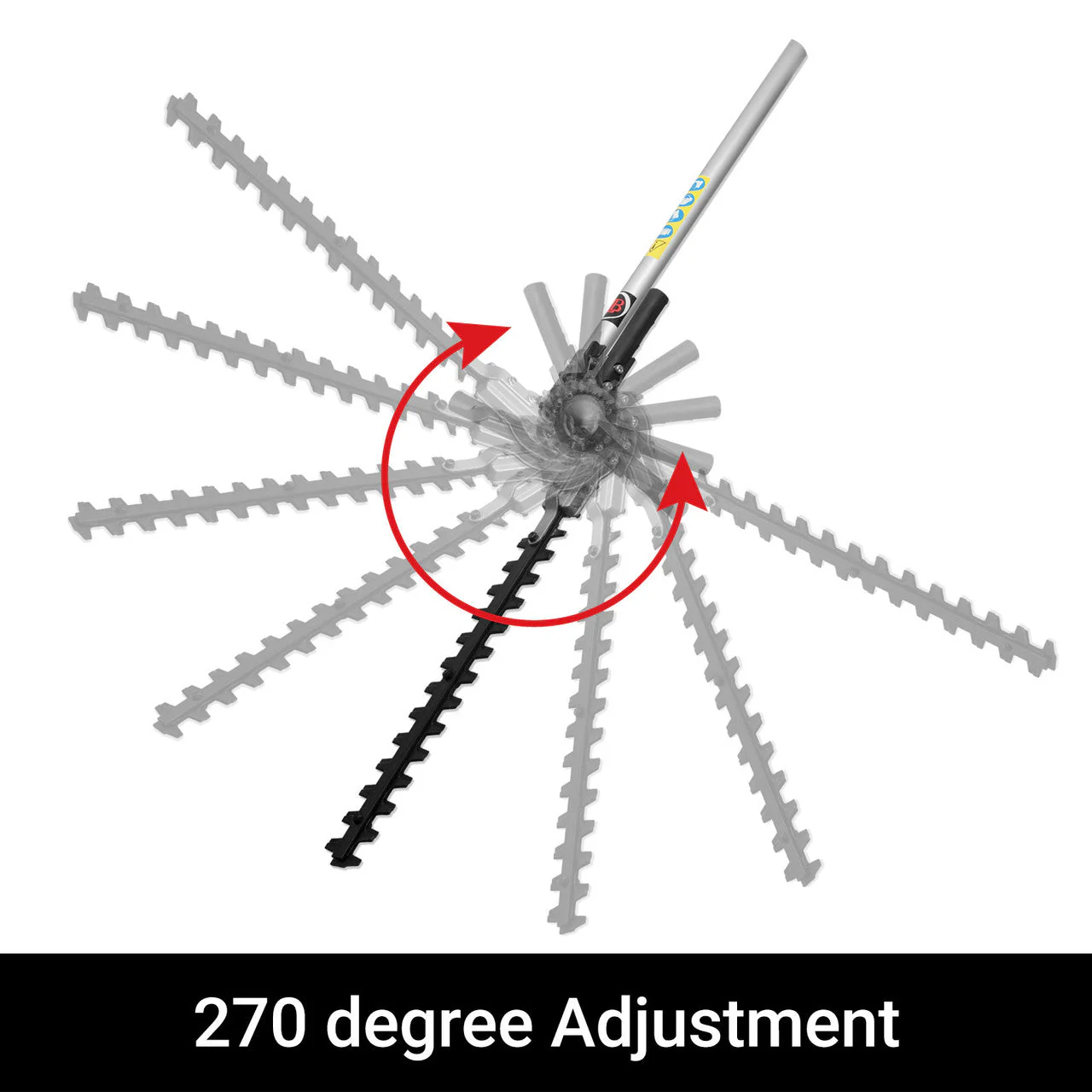 BBT 33cc 2-Stroke 450mm Extendable Pole Hedge Trimmer - 2-Year Warranty - Image 4