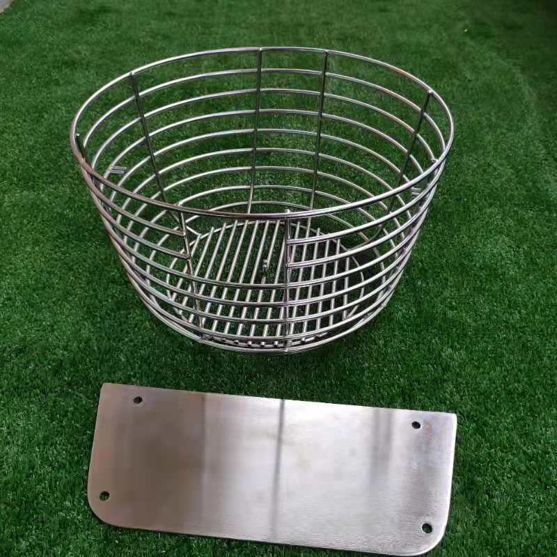 Stainless Steel Charcoal Basket with Stand Fit for 21/23.5" - Image 2